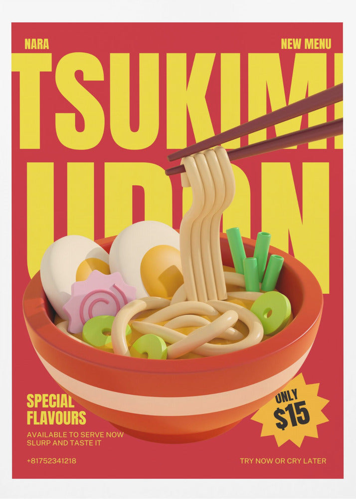 Tsukimi Udon Menu | Poster