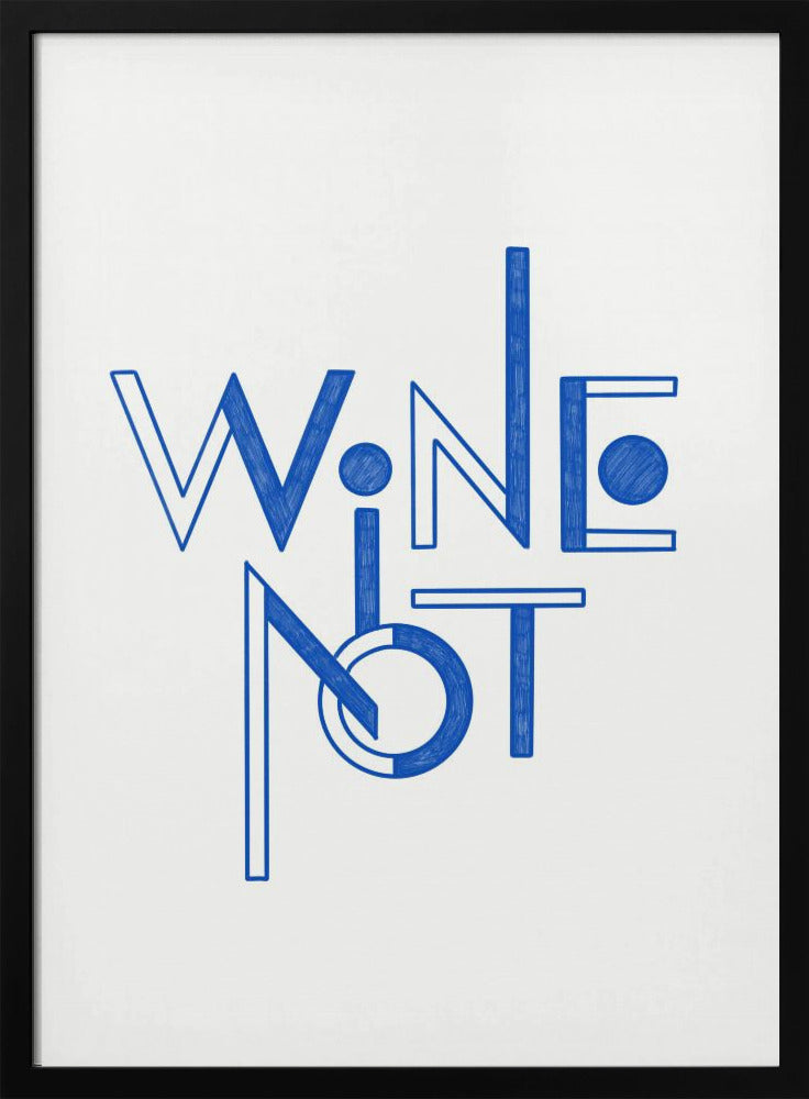 Vin Inte handritad text och citat | Poster