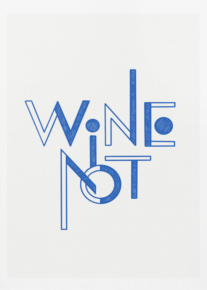 Vin Inte handritad text och citat | Poster