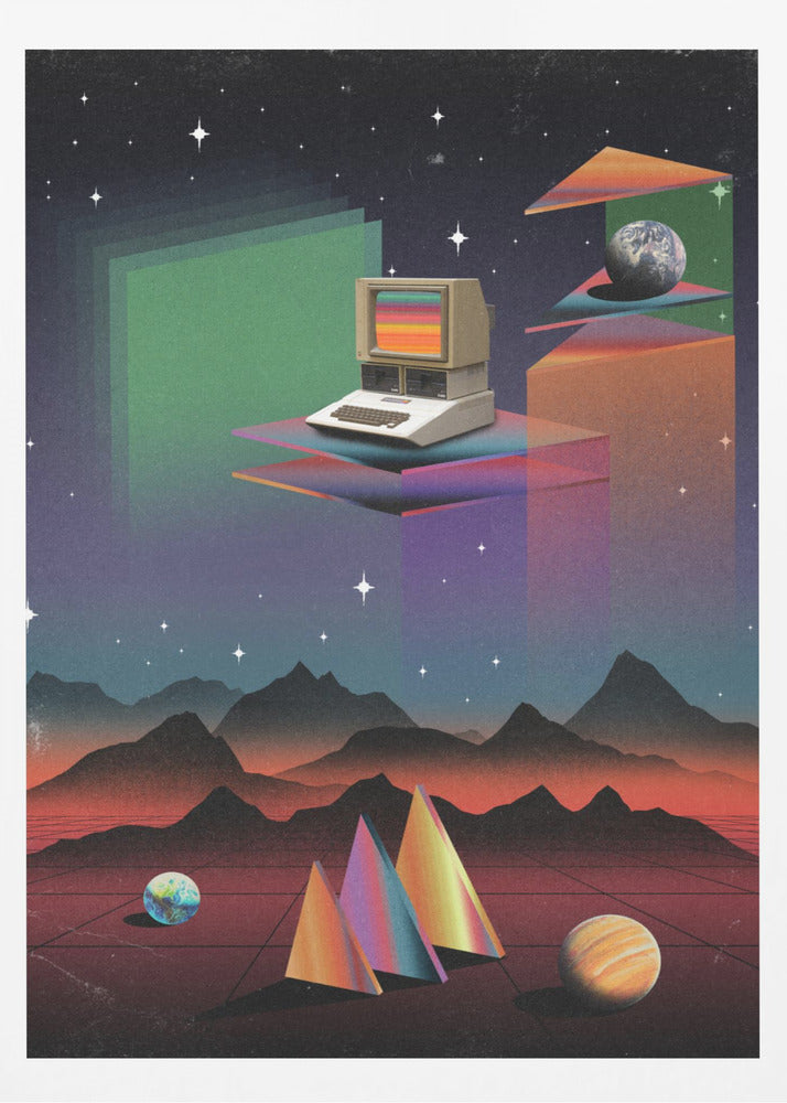 80s CRT Computer | Poster
