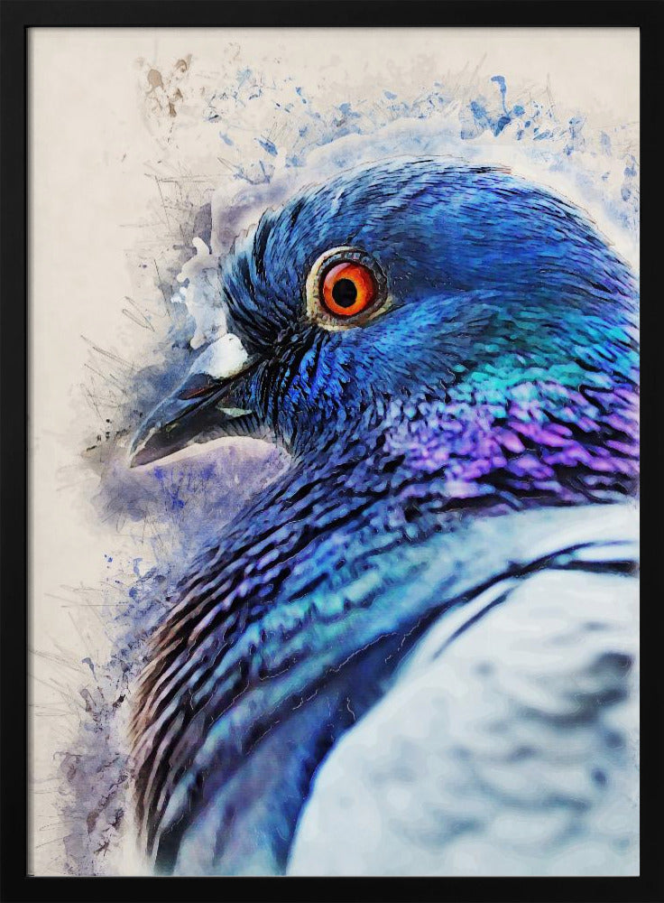 Animals Bird Dove Watercolor Animal Art | Poster