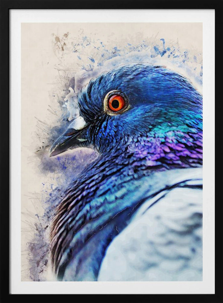 Animals Bird Dove Watercolor Animal Art | Poster