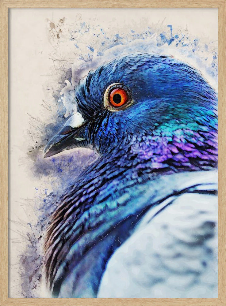 Animals Bird Dove Watercolor Animal Art | Poster
