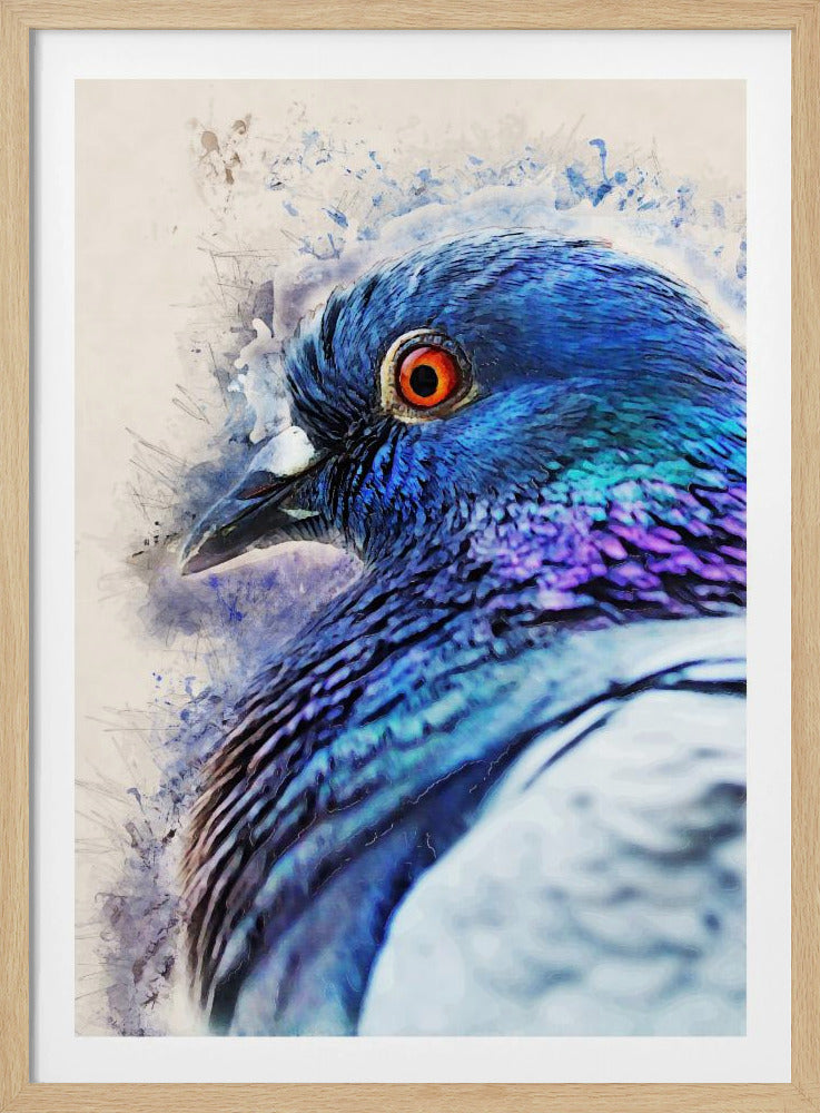 Animals Bird Dove Watercolor Animal Art | Poster