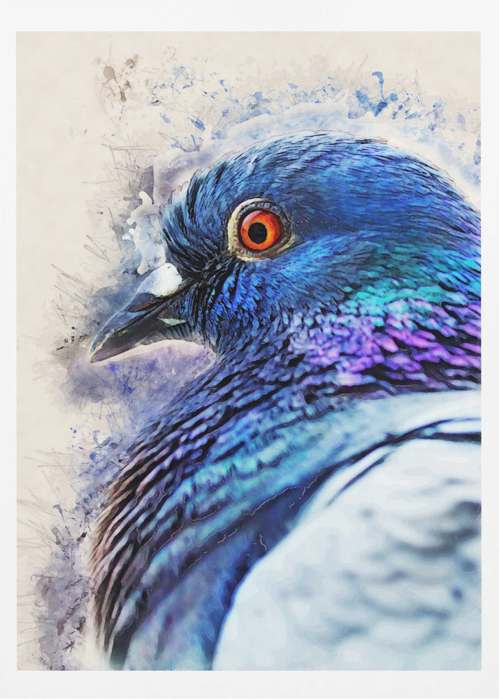 Animals Bird Dove Watercolor Animal Art | Poster