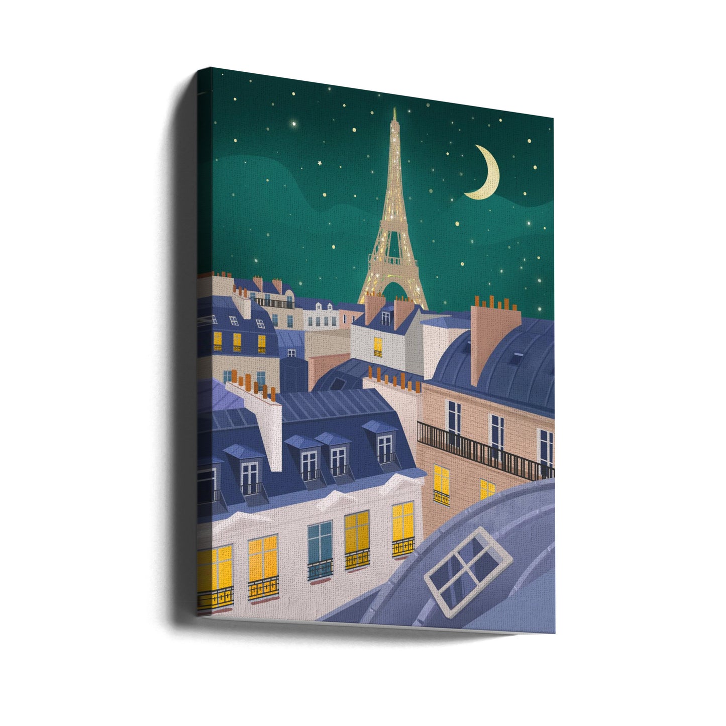 Parigi di notte | Stampe su Tela