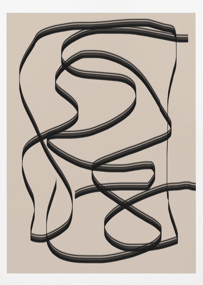 Flowing Lines Maze | Poster