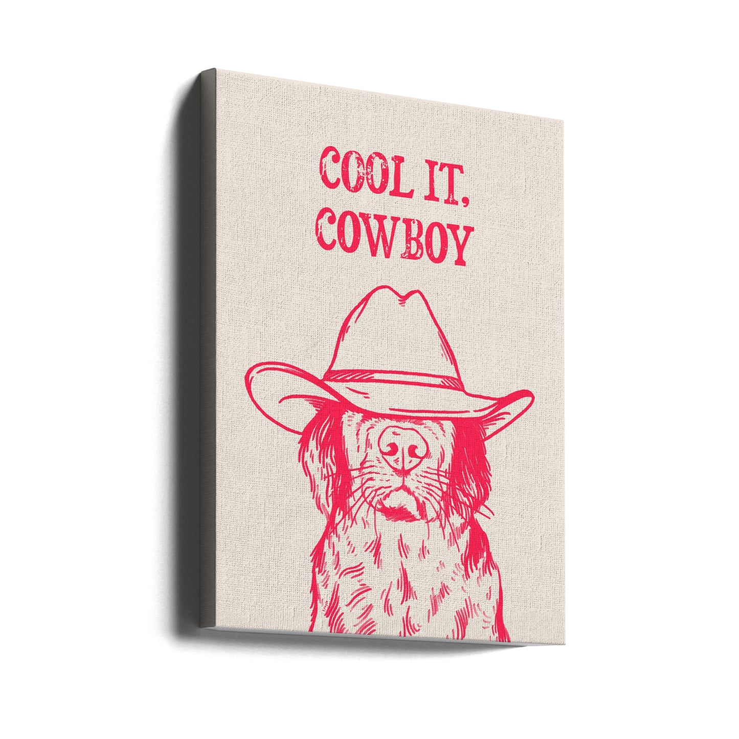 Cool It Cowboy Pink | Impresiones en Lienzo