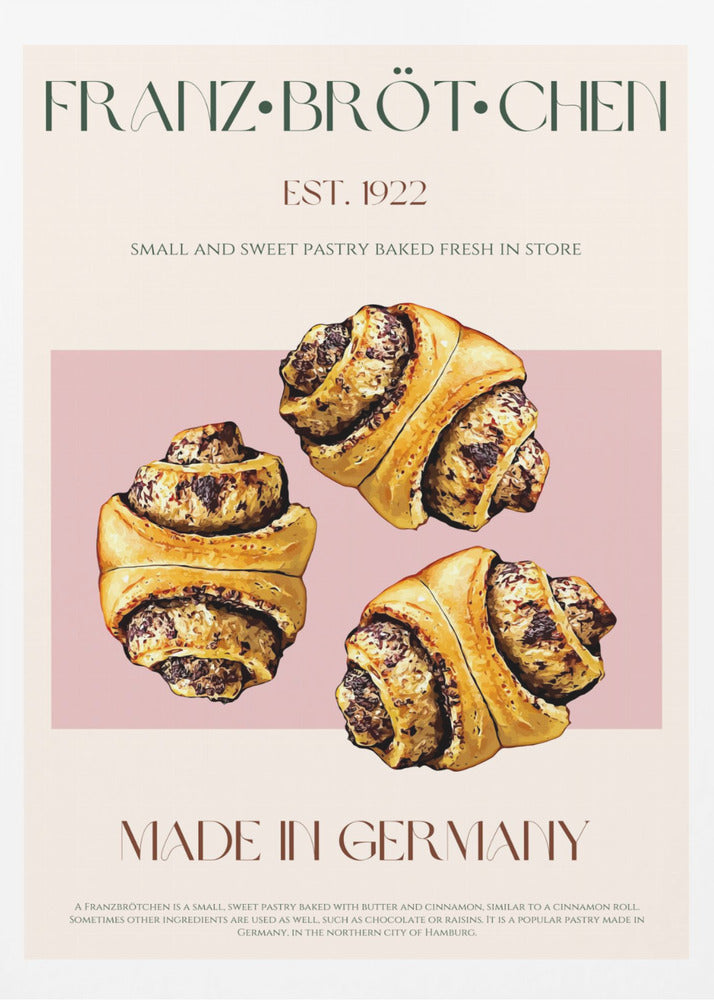 German Pastries Delight | Poster