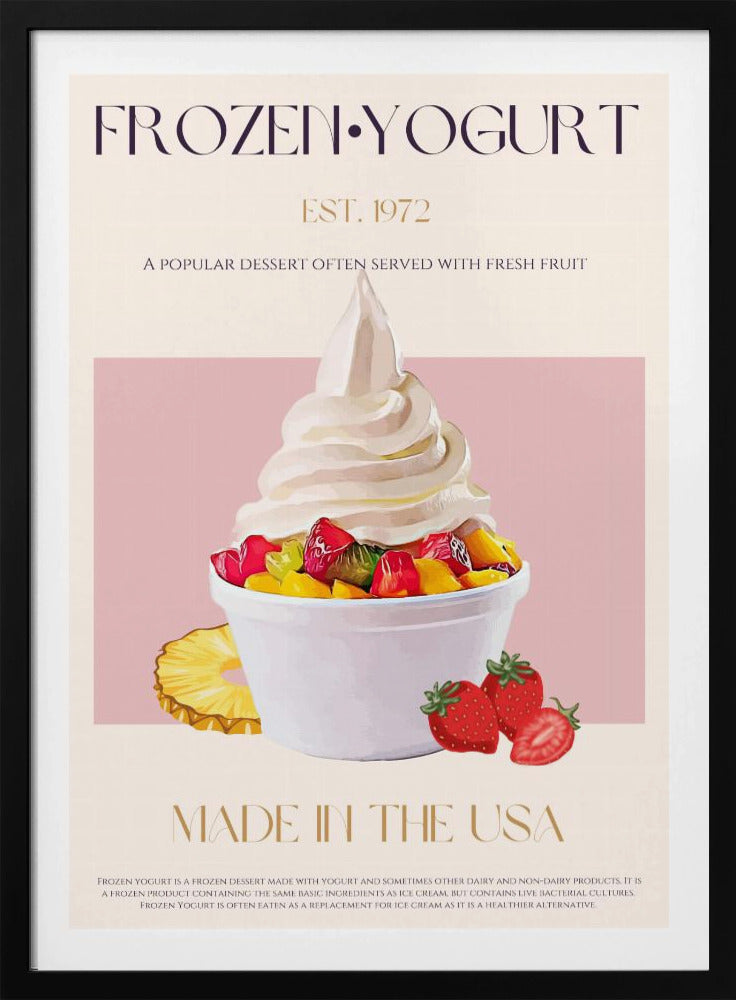 Wirbel aus gefrorenem Joghurt | Poster