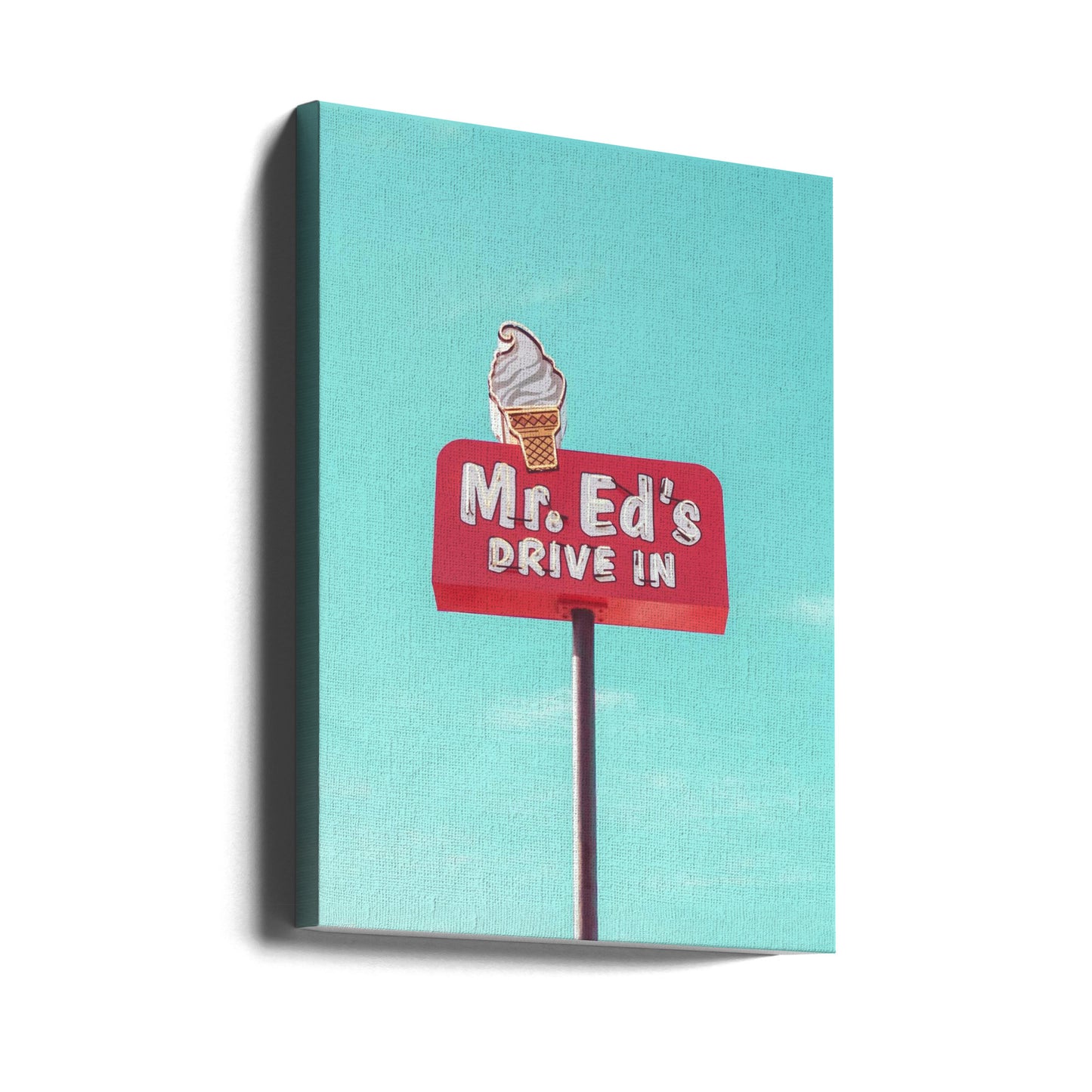 Mr. Ed's Drive In Vintage Sign in Urbana, Missouri, USA | Canvas
