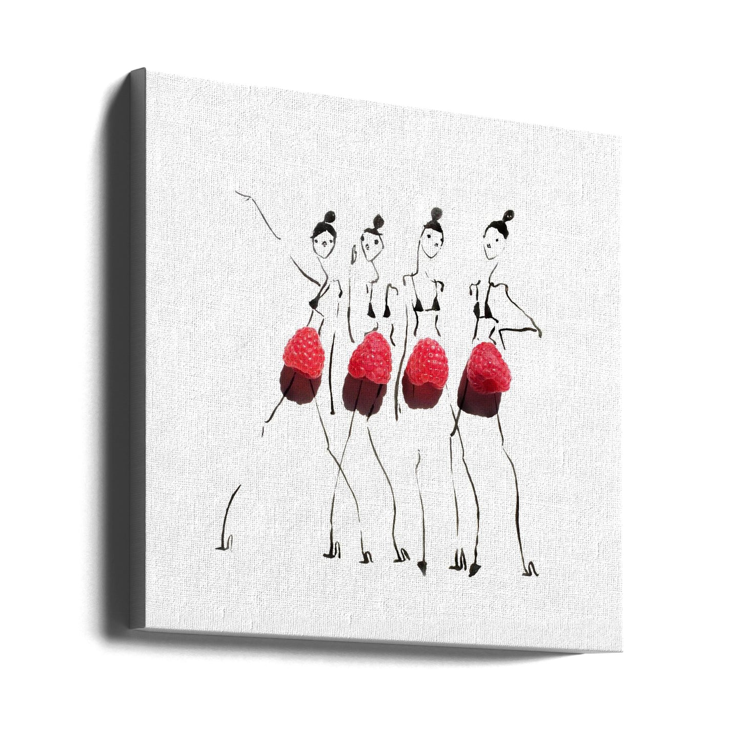 Raspberries On Parade | Canvas