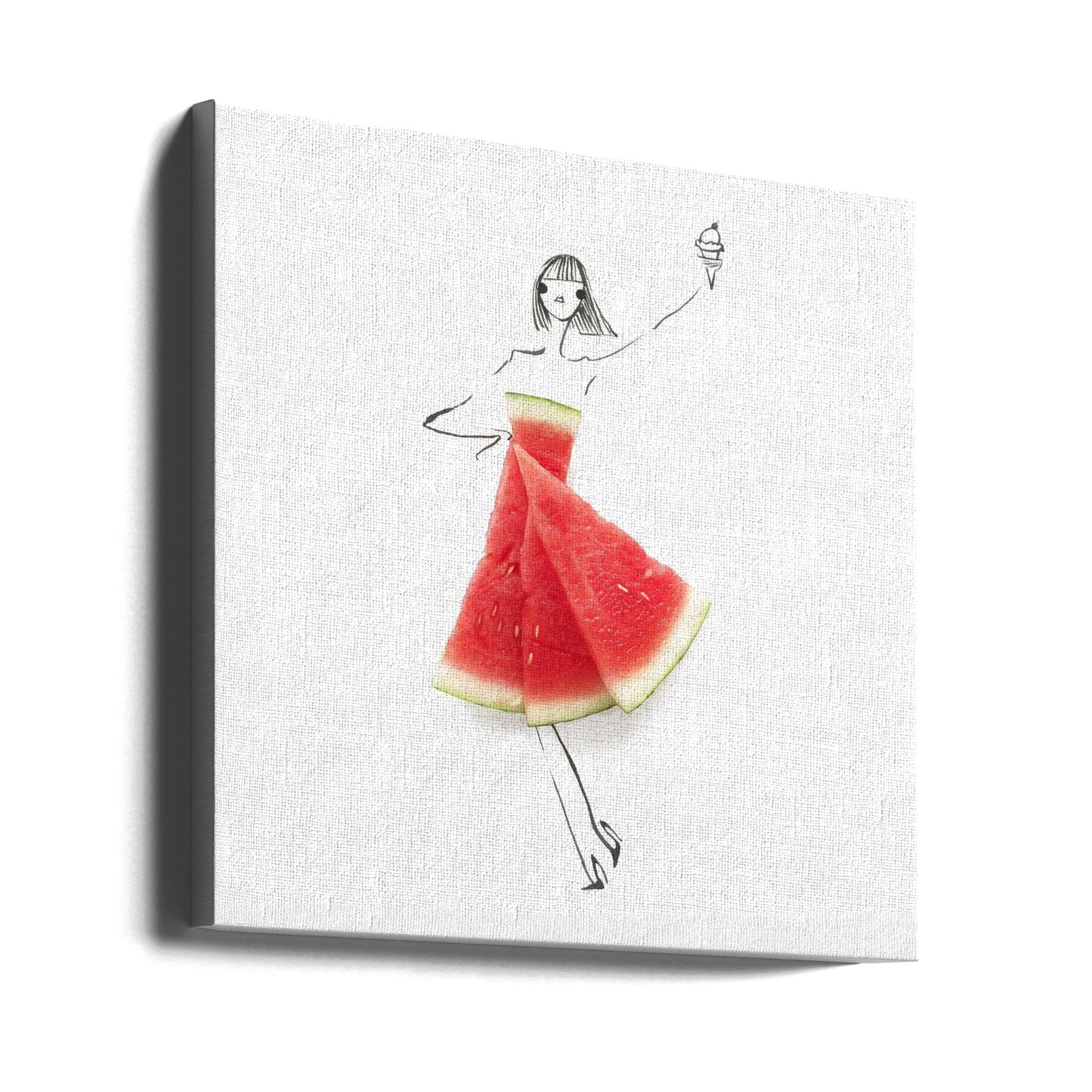 Wassermelonengruß | Leinwand
