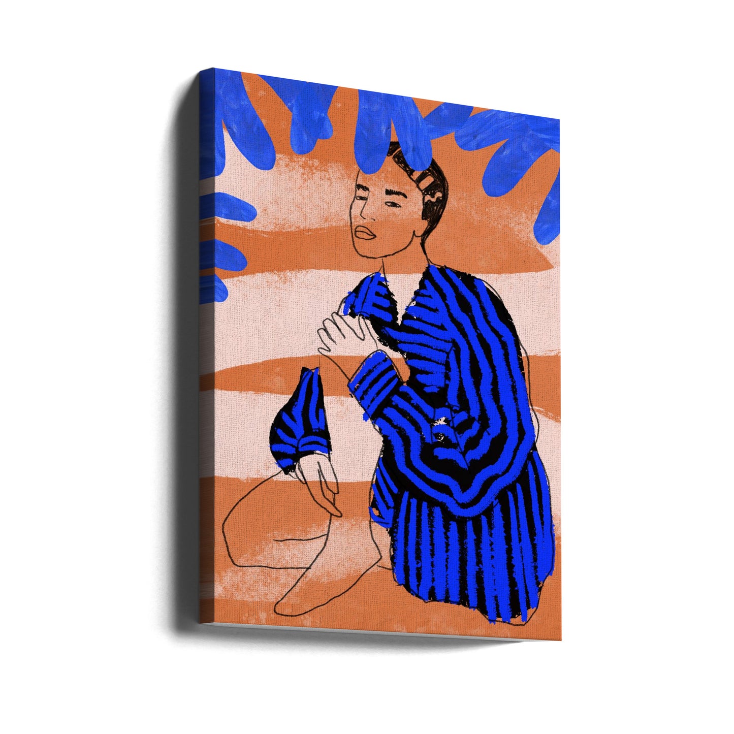 Blue Striped Dreams | Canvas