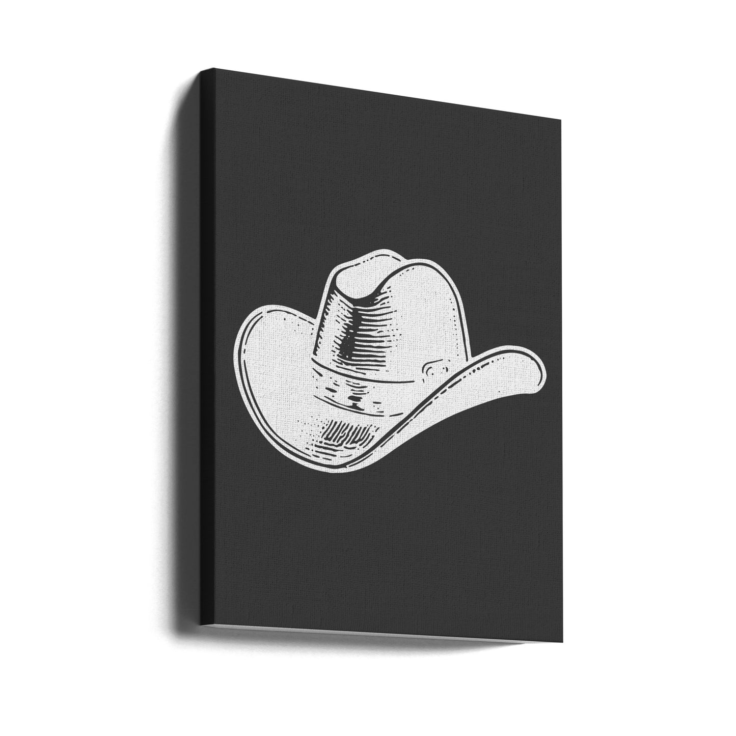 Sombrero de vaquero negro | Impresiones en Lienzo