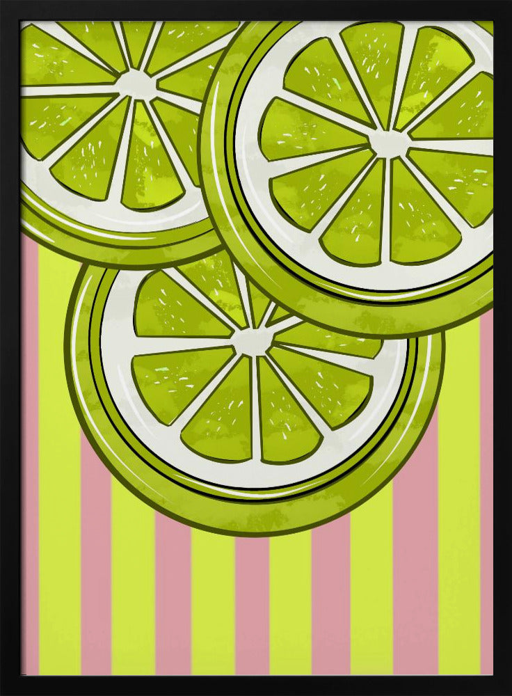 Lime På Pink | Plakater - Kunsttryk