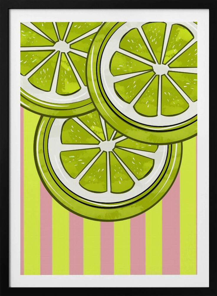 Lime På Pink | Plakater - Kunsttryk