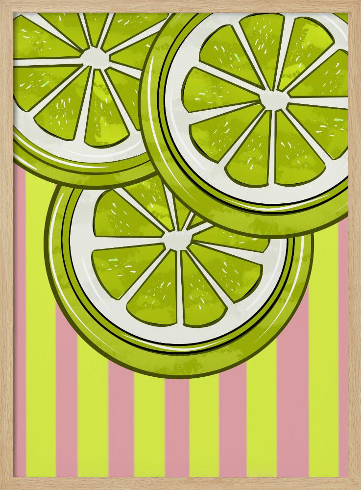 Lime På Pink | Plakater - Kunsttryk