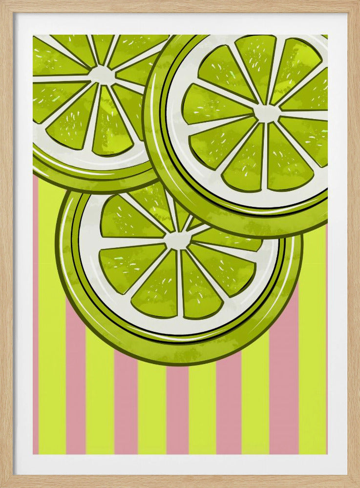Lime På Pink | Plakater - Kunsttryk