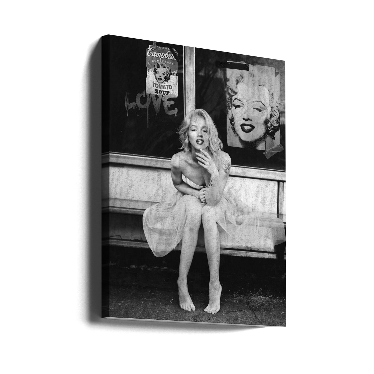 Neue Marilyn BW | Leinwand-Bilder