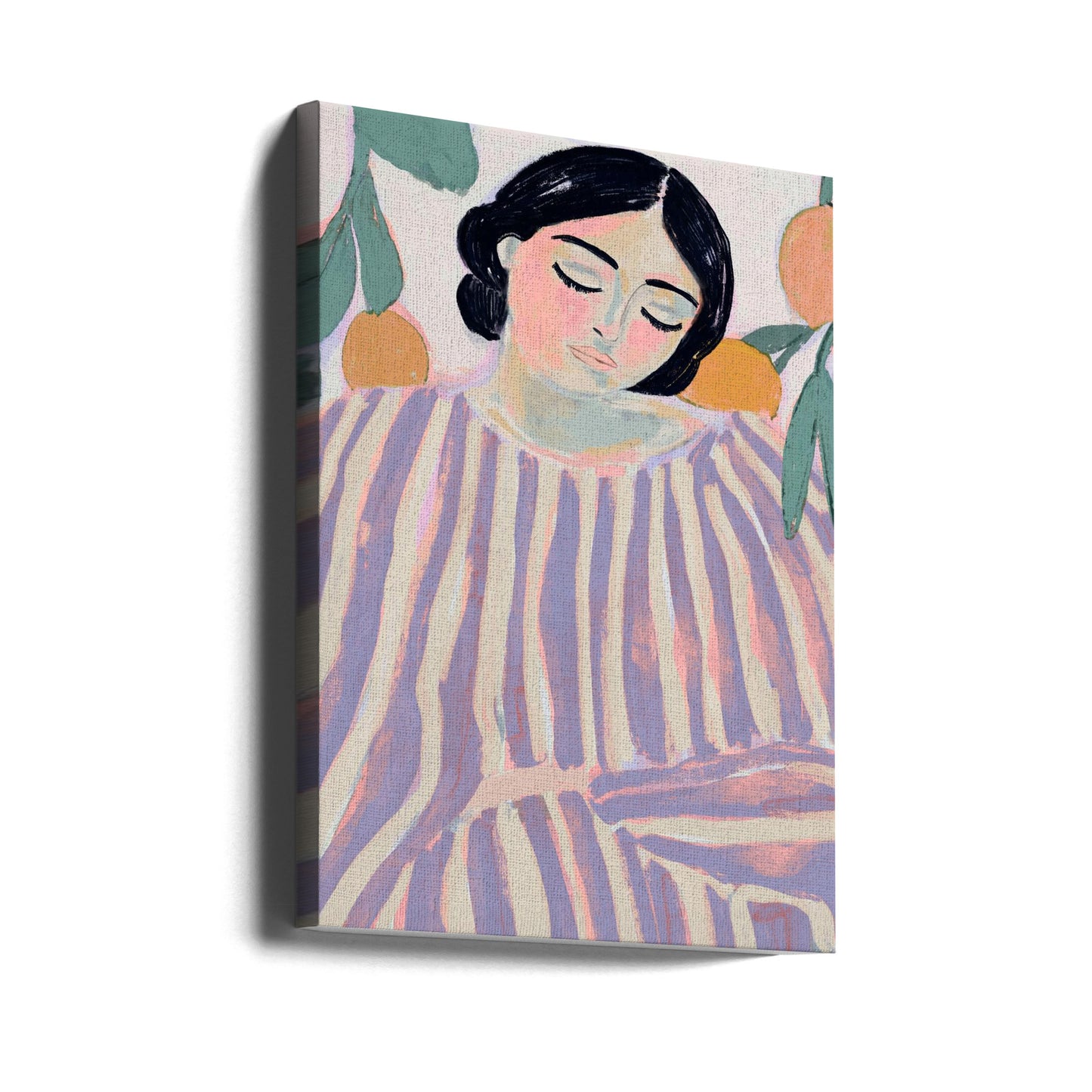 Sleeping in Stripes | Canvas