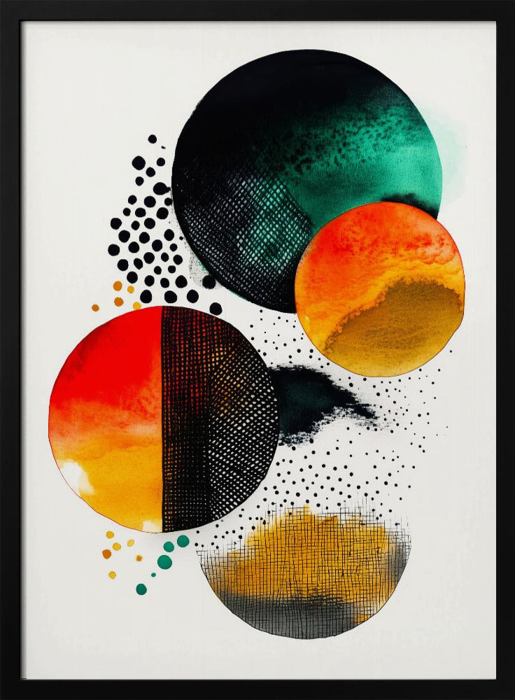 Composition with Overlapping Circles | Poster