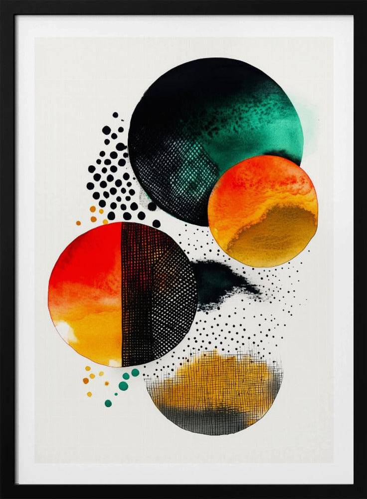 Composition with Overlapping Circles | Poster