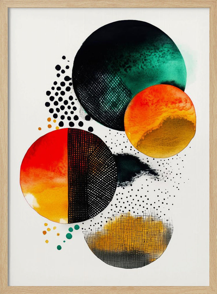 Composition with Overlapping Circles | Poster