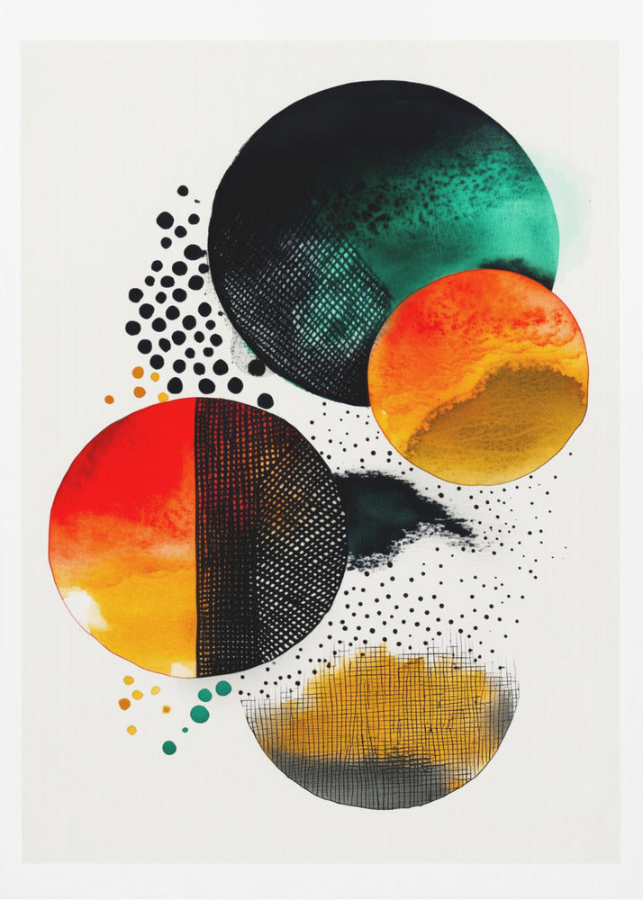 Composition with Overlapping Circles | Poster