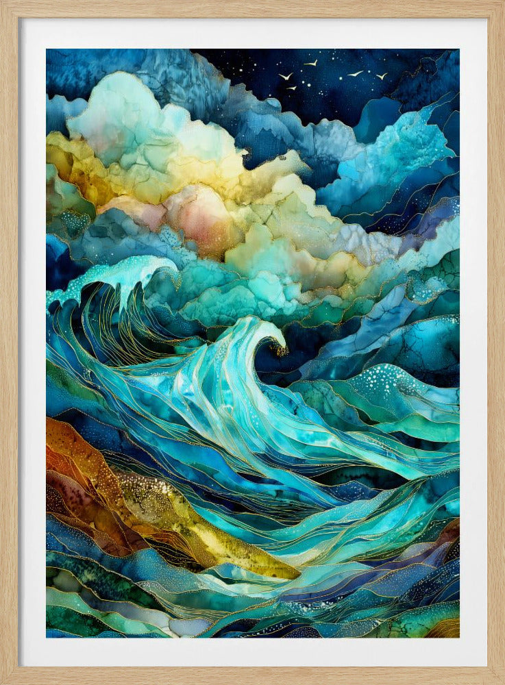 Nautica Sea Art Watercolor (24) | Poster