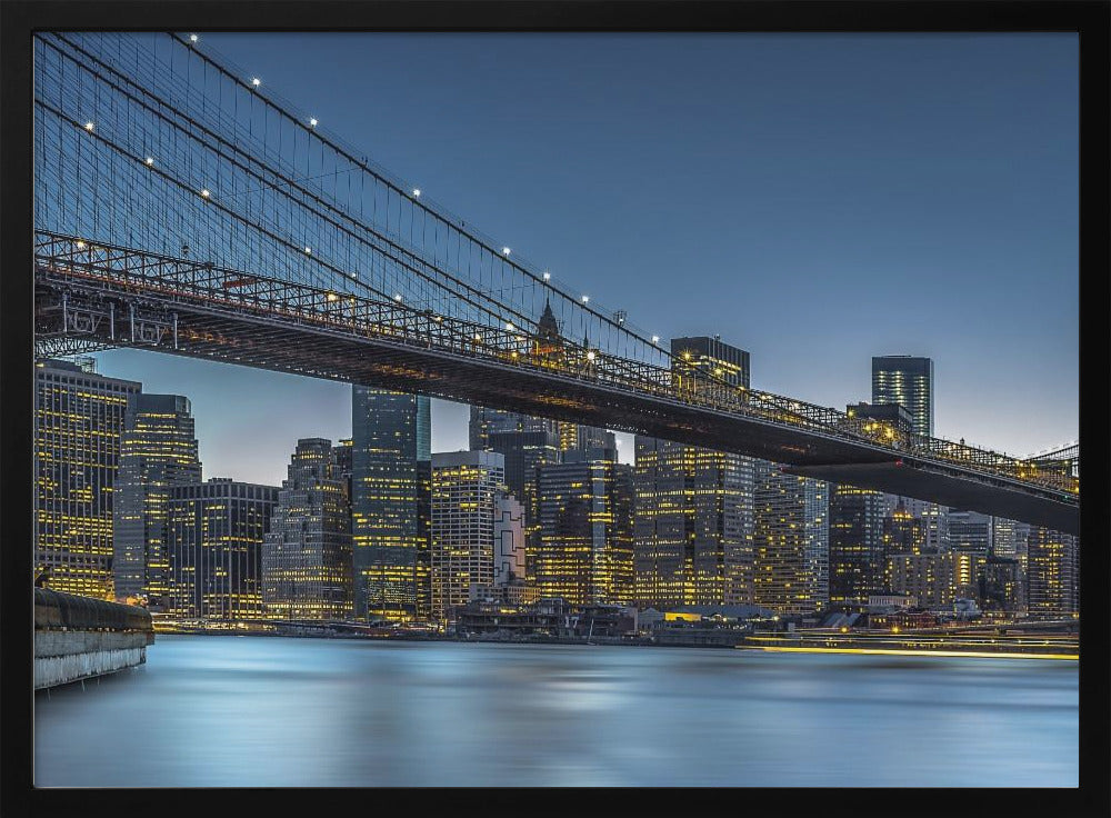 Nueva York – Hora azul sobre Manhattan | Posters - Impresiones de Arte