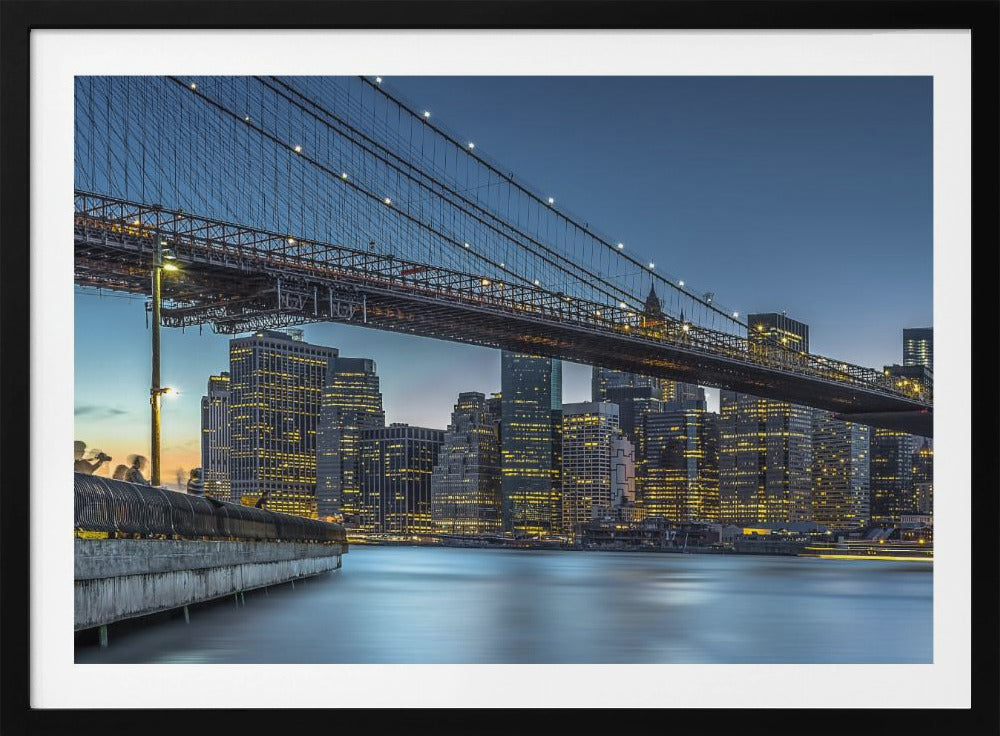 Nueva York – Hora azul sobre Manhattan | Posters - Impresiones de Arte