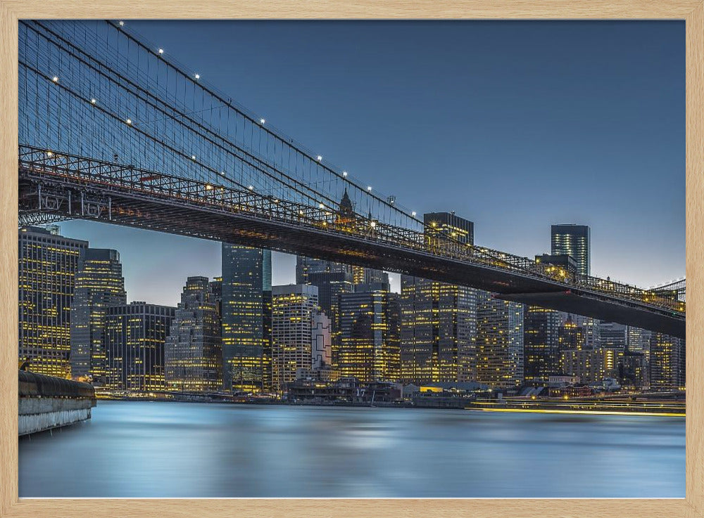 Nueva York – Hora azul sobre Manhattan | Posters - Impresiones de Arte