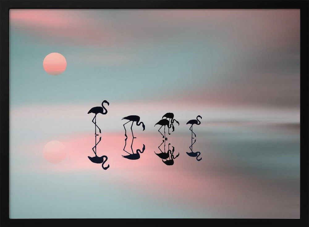 Familjen flamingos. | Poster