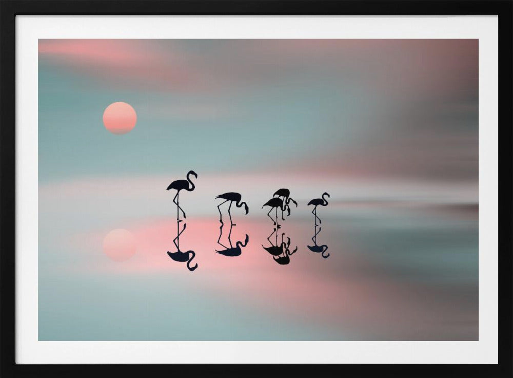 Familjen flamingos. | Poster