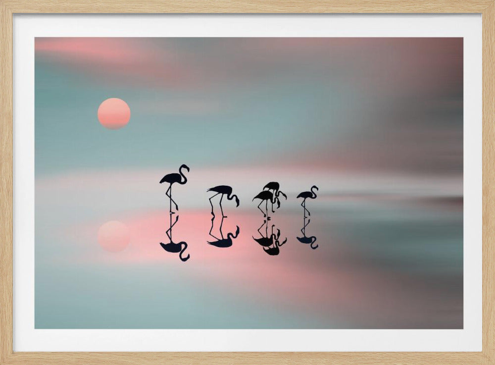 Familjen flamingos. | Poster