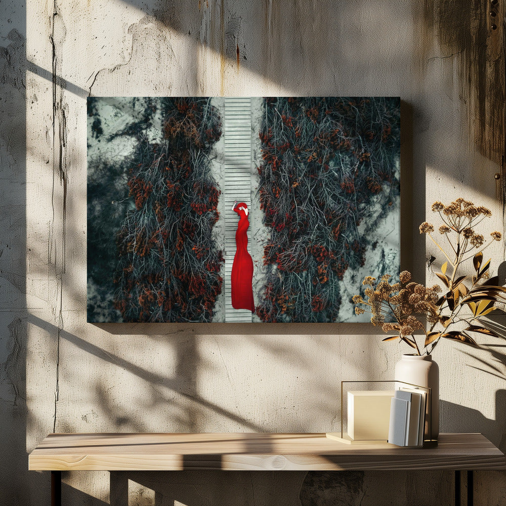 Sentier cramoisi | Tableaux sur Toile