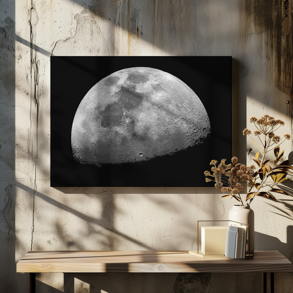 Oh, guarda la luna, splende lassù | Stampe su Tela