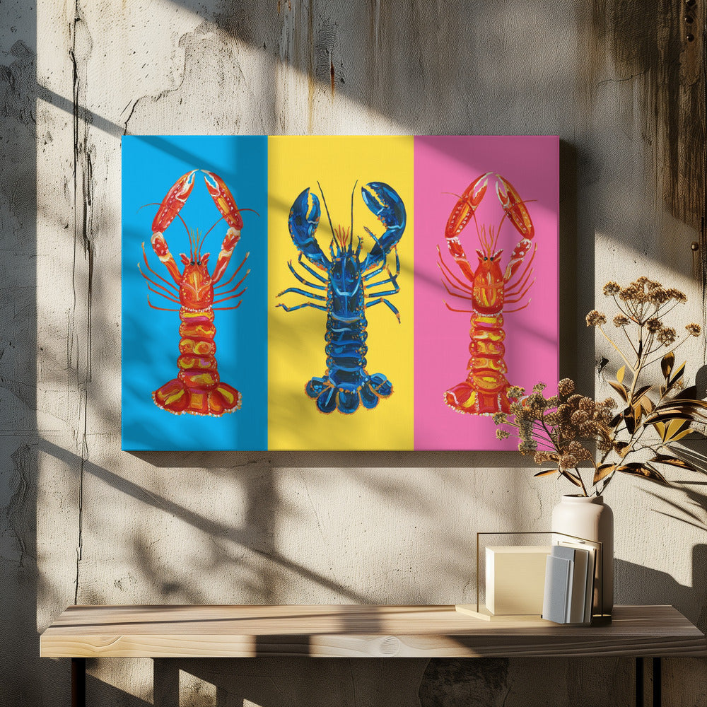 Lobster Langoustines Pop Art | Lerretsbilder