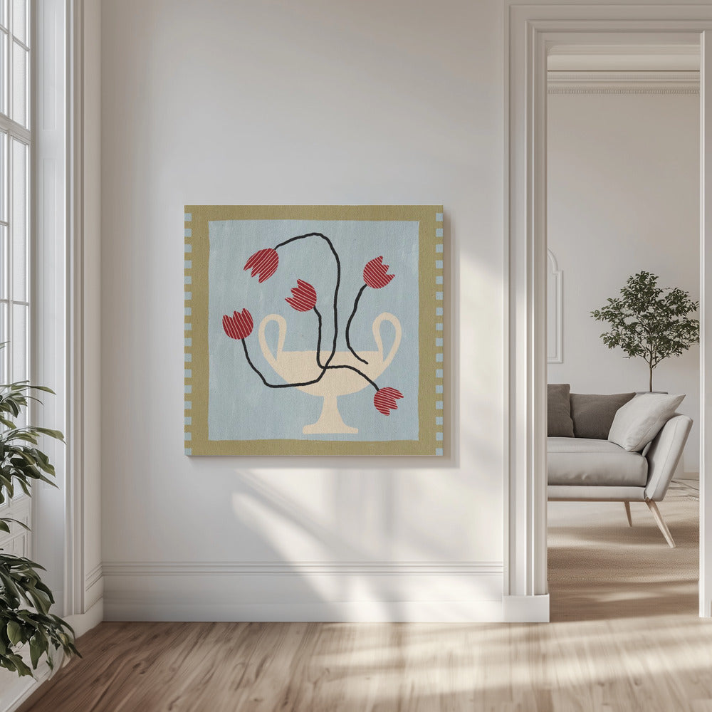 Fleurs en vase 6 | Tableaux sur Toile
