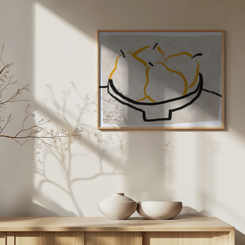 Pera en arte lineal | Posters - Impresiones de Arte