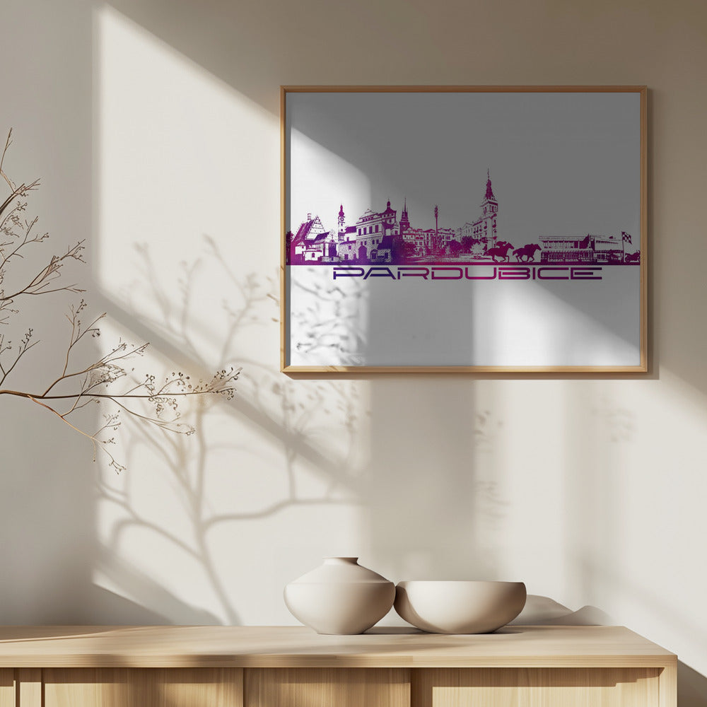 Pardubice Czechia Skyline City Art (6) | Poster