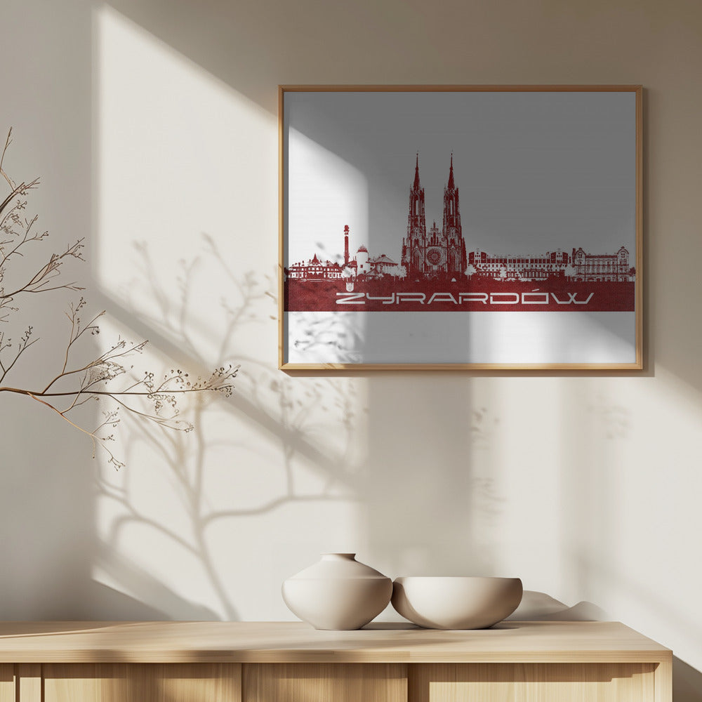 Żyrardów Poland Skyline City Art (2) | Poster