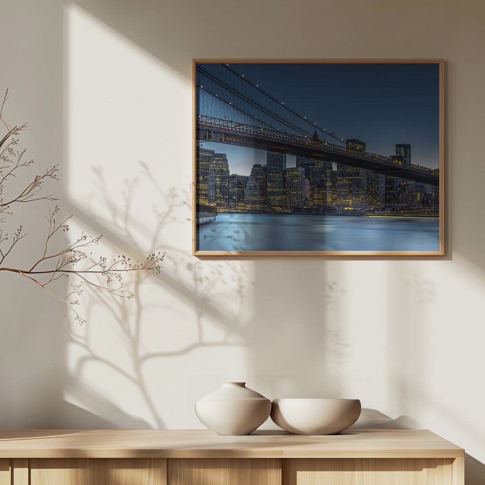 Nueva York – Hora azul sobre Manhattan | Posters - Impresiones de Arte