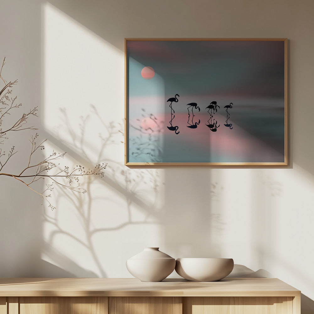 Familjen flamingos. | Poster
