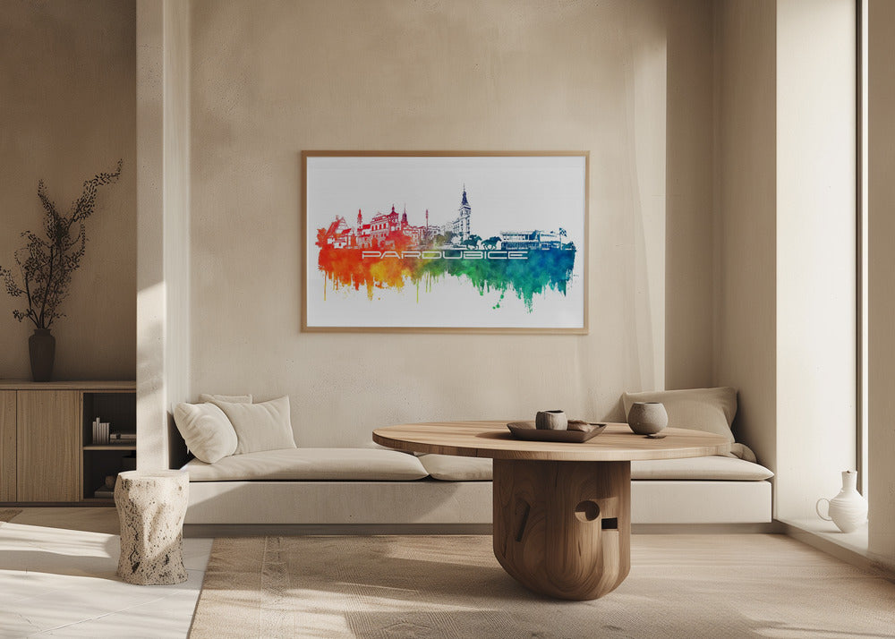 Pardubice Czechia Skyline City Art (4) | Poster
