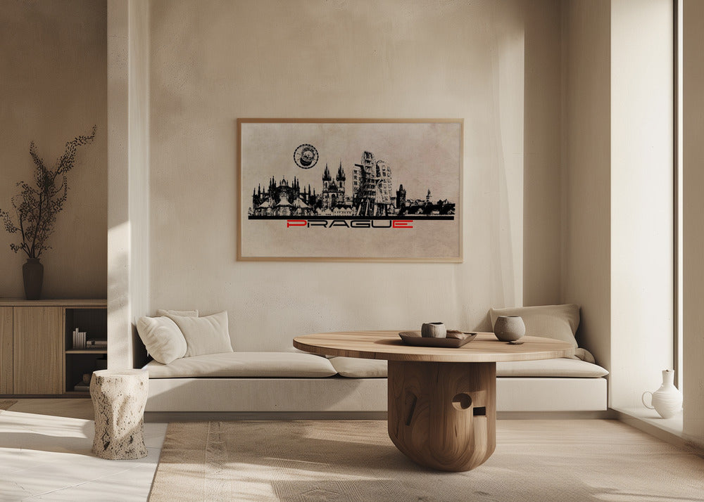 Prague Skyline City | Poster