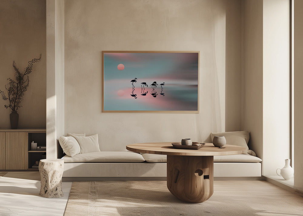 Familjen flamingos. | Poster