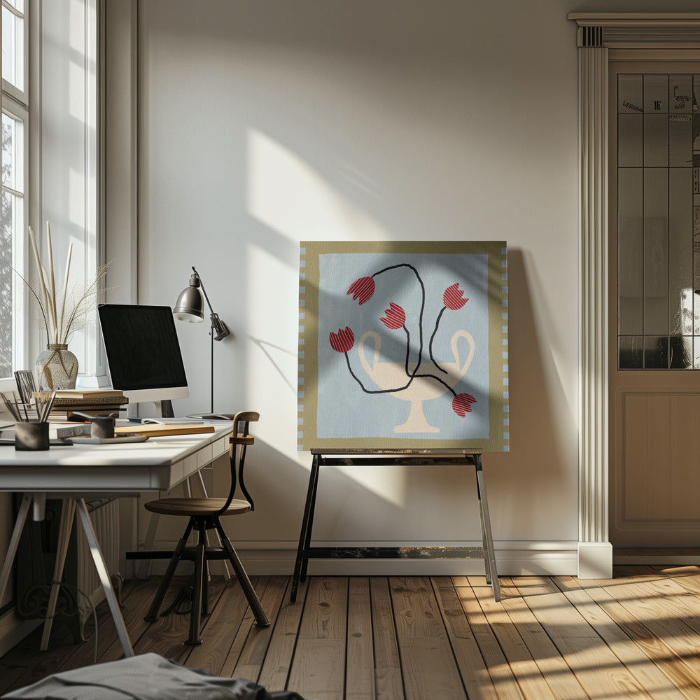 Fleurs en vase 6 | Tableaux sur Toile