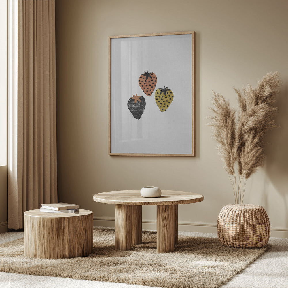 Scandinavische aardbeien | Posters - Kunstdrukken
